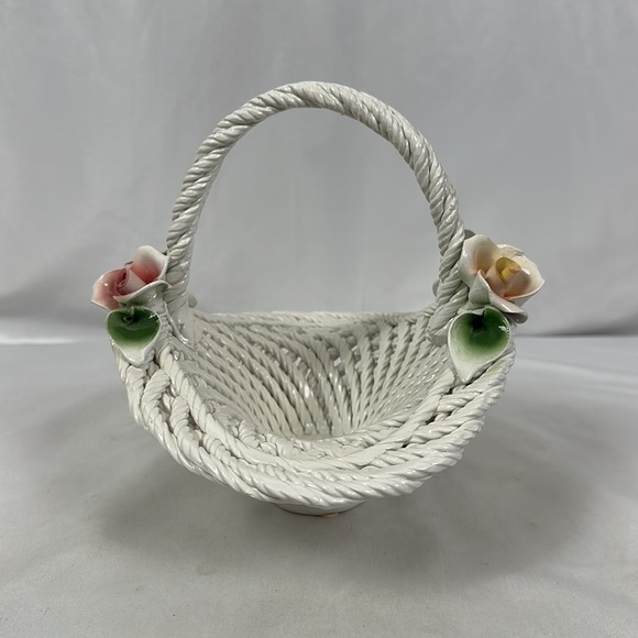 Lanzarin Ceramic Capodimonte Roses Made in Italy - Picture 2 of 16